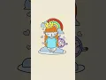 HOW TO COLORING A BEAUTIFUL QUEEN OF THE CLOUDS WHO LOVES DONUTS Coloring Pages for Kids