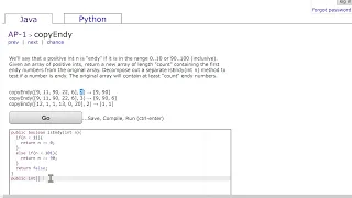 CodingBat AP-1 CopyEndy Solution Code Adventures