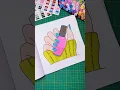 Trending blue manicure - ASMR colouring This page is from Nail Artist Coloring Book