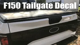 Installing My F150 Tailgate Decal from American Trucks