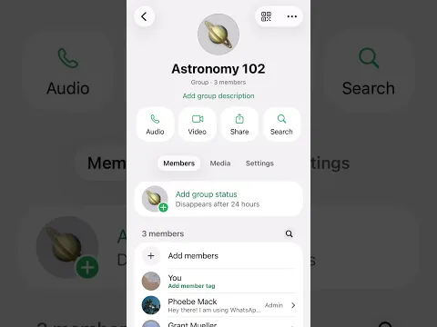 How to send message history to new members in a WhatsApp group