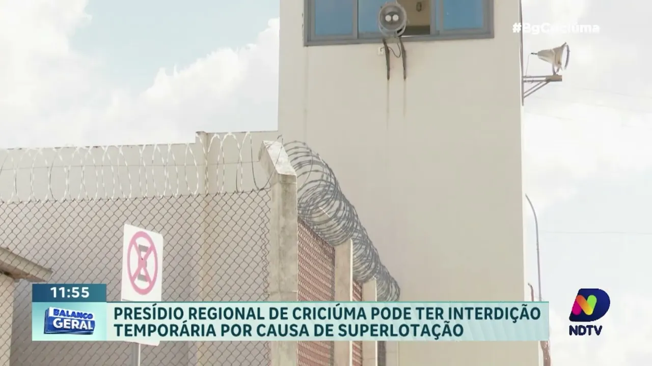 Superlotação: Ministério Público analisa possibilidade de interdição do presídio em Criciúma