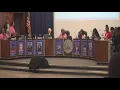 MSCS Superintendent Dr Marie Feagins dodges reporters after evaluation meeting