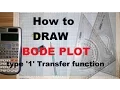 How to draw bode plot of type 1 transfer function