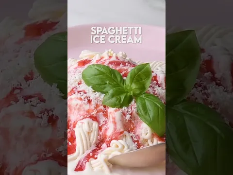 Spaghetti Ice Cream dreams come true! 🍦🍝