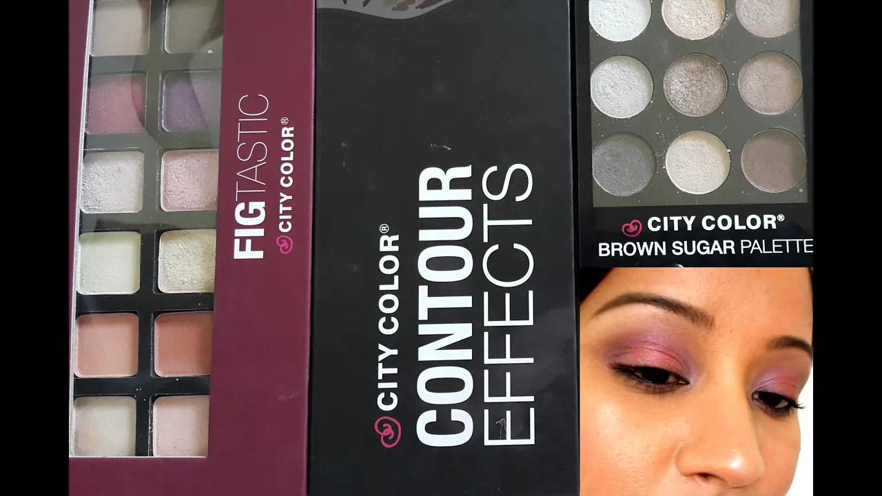 City Color Cosmetics Palette Review | FIGTASTIC Palette| Brown Sugar Palette| Contour kit