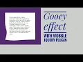 Gooey animation effect with HTML CSS AND wobble jQuery plugin