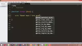 PHP Tutorials for Beginners 36 - Functions with Arguments in PHP