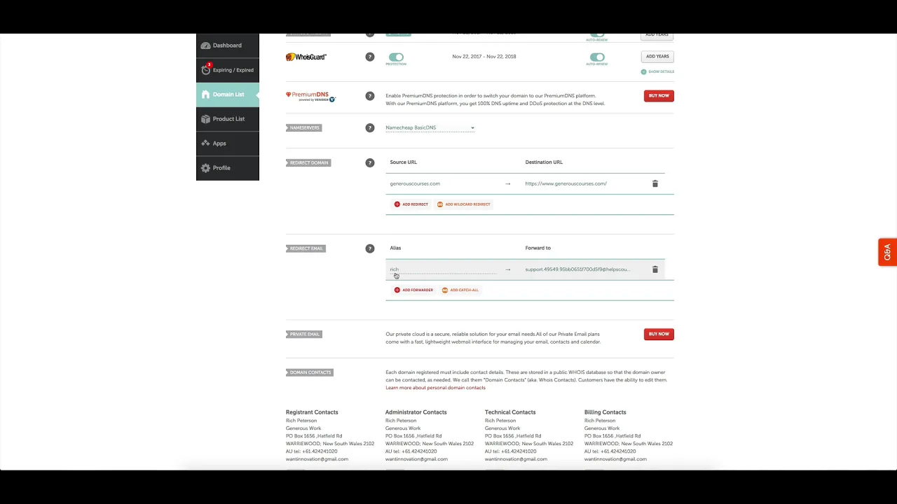 Connecting a Namecheap domain to Teachable & Help Scout.