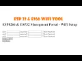 ESP 32 8266 wifi tool - SPIFFS oriented AsyncWebServer based wifi configuration tool