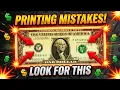 RARE PRINTING ERROR DOLLAR BILL MISTAKES TO LOOK FOR