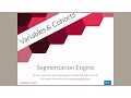 Segmentation Engine Behavioural Variables and Cohorts