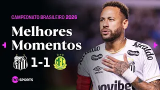 BARREAL FAZ GOLAÇO COM ASSISTÊNCIA DE NEYMAR, MAS SANTOS EMPATA NA VILA | SANTOS 1X1 MIRASSOL