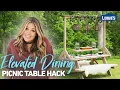 Picnic Table Hacks Elevated Outdoor Dining