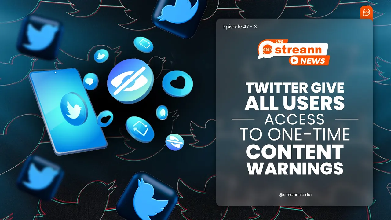 📣Twitter gives all users access to one-time content warnings