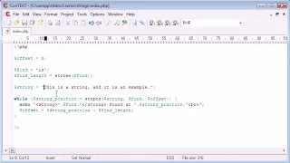 Beginner PHP Tutorial 49 String Functions String Position Part 2