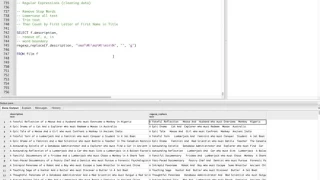 Using postgres regexp - replace to clean text data