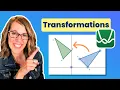 Step-by-Step Transformations in Desmos Geo
