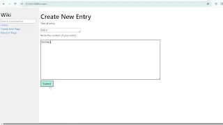 CS50 Web Programming - Project 1 Wiki Django Encyclopedia