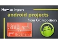 Import android projects from Git in Eclipse