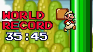 DOUBLE World Record Super Mario Bros The Lost Levels D 4 Warpless Speedrun In 35 45 