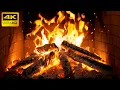 🔥 Open haard met smeulende blokken en zacht houtgeknetter voor RUSTIGE avonden (Fireplace 4K)