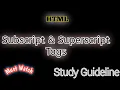 Html Subscript Superscript Tags Lec