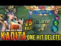 25 Kills + MANIAC!! Best Kadita One Hit Build and Emblem!! - Build Top 1 Global Kadita ~ MLBB