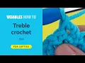 Left-handed How to treble or triple crochet tr