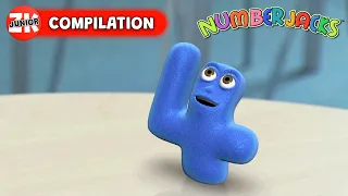 The Best Adventures with Number 4! 4️⃣ Numberjacks | Full Episode MARATHON | ZK Junior