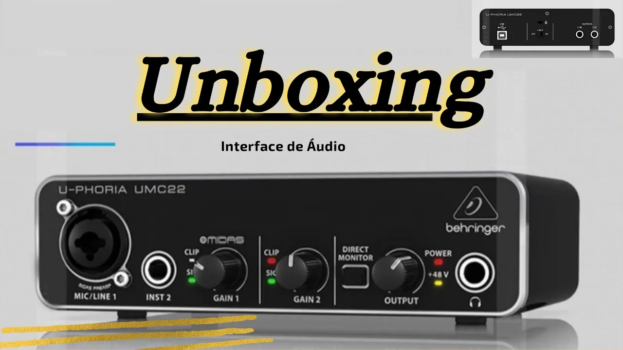 Behringer UMC22 | Interface de Áudio