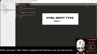 HTML TUTORIAL INPUT TYPES 2020 PART-1