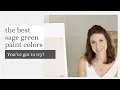 The best sage green paint colors