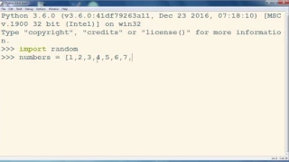 How to Shuffle a List of Numbers in Python programming language - Python tutorial