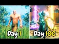 I Spent 100 days in Valheim Ashlands Update w Epic Loot Mod