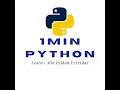 1 minute python dictionary in python lesson 15