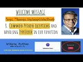 8 Welcome Message Common Python exceptions and handling TypeError in our function