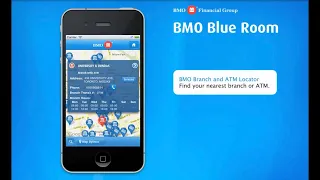 BMO Blue Room iOS Android Mobile App Introduction 2012 - English French Language Sections