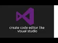 how to create code editor in html css javascript tutorial
