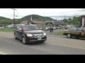 Six hearses leave Rhoden family funeral