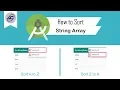 How to Sort String Array in Android Studio SortStringArray Android Coding