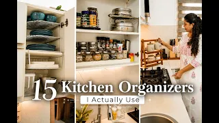 15 Kitchen Organizers I Actually Use | Tried & Tested + No-Regret Buys | Kitchen Organization Part-2