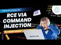 Presentation on RCE via Command Injection by Shaikh Khadeer Batch R18 CyberSapiens