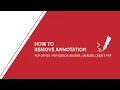 How To Remove Annotations PDF Office PDF Editor Reader Merger
