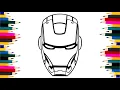 Iron Man Coloring Page - How to Draw Iron Man