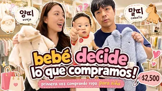 Bebé decide lo que compramos! | Primera vez comprando ropa para niña! 🥰  #vidaencorea