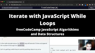 Iterate with JavaScript While Loops Basic JavaScript freeCodeCamp tutorial
