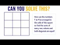 Can You Complete This Classic Magic Square Number Brain Teaser Math Puzzle