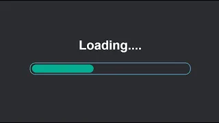Progress Bar Loading Animation HTML CSS JavaScript