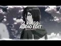 Download Lagu 7 rings - ariana Grande [ edit audio ]
